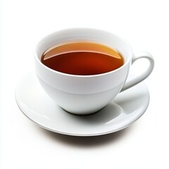 cup of tea isolated on white background.