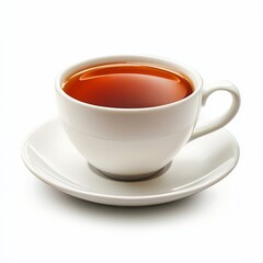 cup of tea isolated on white background.