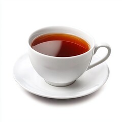cup of tea isolated on white background.