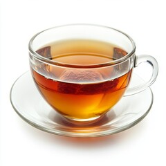 cup of tea isolated on white background.