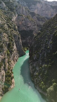 Beautiful Drone Videos of Verdon Gorge: A Paradise of Rivers, Lakes, Mountains, and Nature in the South of France , &eacute;t&eacute; , summer , 