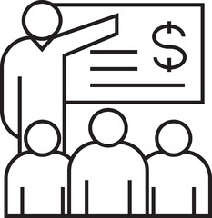 Financial Meeting Icon
