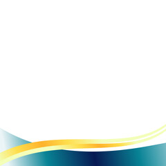 Abstract Wavy Footer Decoration