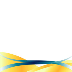 Abstract Wavy Footer Decoration