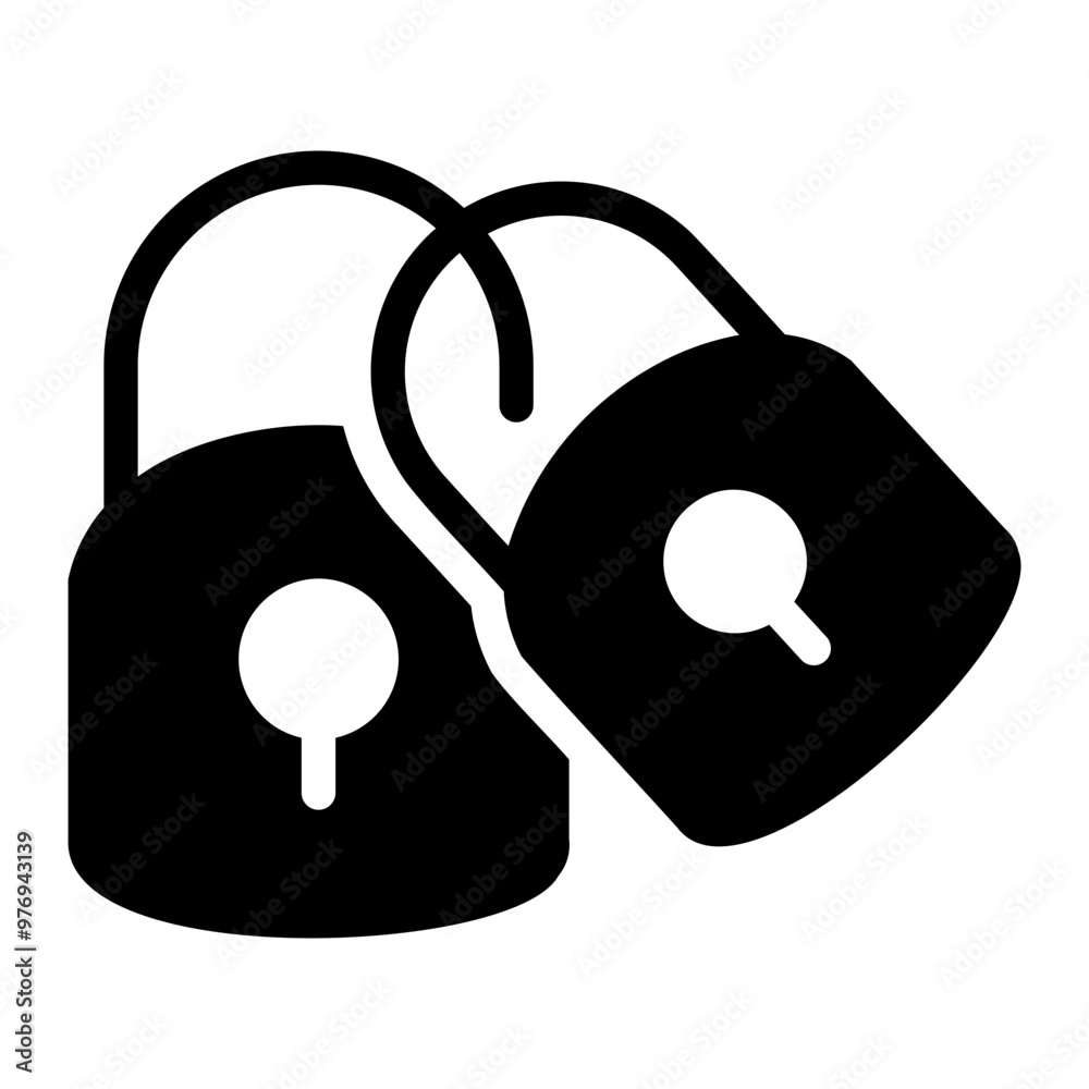 Canvas Prints padlock Solid icon