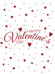 Happy Valentines Day banner. Valentine Day greeting card. Happy valentine`s day love poster