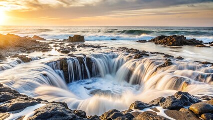 Obraz premium Thor's Well, Cape Perpetua, Oregon. 