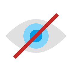 Invisable Vector Flat Icon Design