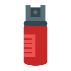 Pepper Spray Vector Flat Icon Design