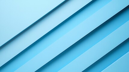 Fototapeta premium Pastel sky blue background with clean, sharp lines and empty spaces for text placement. A bright and fresh template with magazine appeal