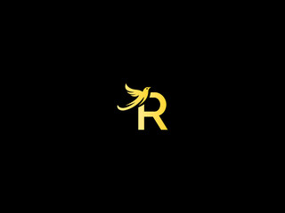bird and letter r combination logo