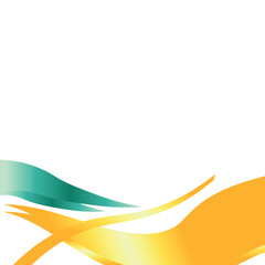 Abstract Wavy Footer Decoration