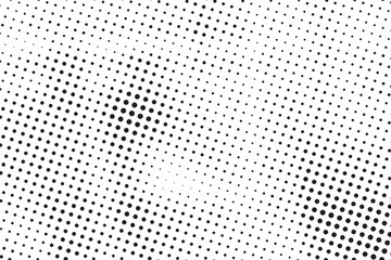 Black Dotted Texture on White Background . Modern Vector Art  . Old Paper Effect with Comic Texture .  Abstract Wall Design . Grunge Comic Texture Overlay . Vintage Paper Look