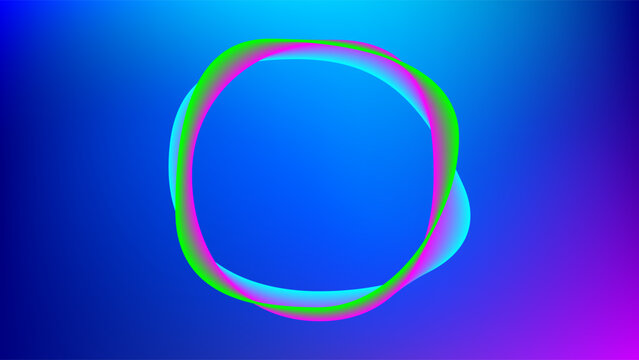 A colorful 3D sphere symbol with swirling patterns and rainbow design elements in a circular frame
