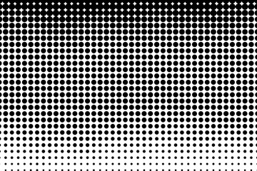 Black Dotted Texture on White Background . Modern Vector Art  . Old Paper Effect with Comic Texture .  Abstract Wall Design . Grunge Comic Texture Overlay . Vintage Paper Look