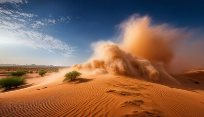 sand dunes in the desert, dunes, day, horizon, sahara, water, hot, outdoors, nobody, blue, sunset