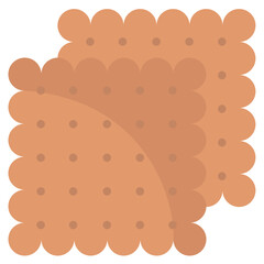 biscuit flat vector icon
