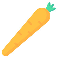 carrot flat vector icon