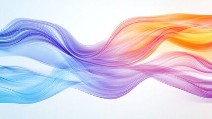 Abstract Colorful Swirling Waves