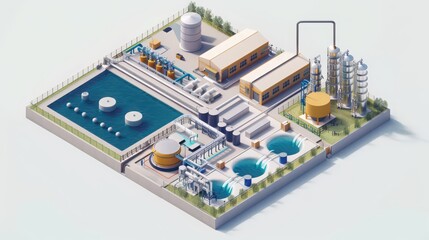 An overview of a water treatment plant's operations, from sedimentation to disinfection.