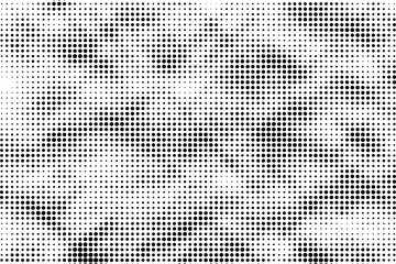 Black Dotted Texture on White Background . Modern Vector Art  . Old Paper Effect with Comic Texture .  Abstract Wall Design . Grunge Comic Texture Overlay . Vintage Paper Look