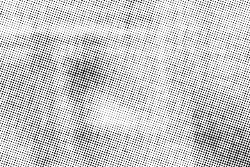 Black Dotted Texture on White Background . Modern Vector Art  . Old Paper Effect with Comic Texture .  Abstract Wall Design . Grunge Comic Texture Overlay . Vintage Paper Look