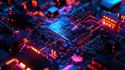 Obraz premium Circuitry Glow