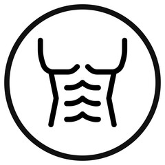 Editable muscular body vector icon. Part of a big icon set family. Perfect for web and app interfaces, presentations, infographics, etc