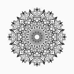 hand drawn indian ornament mandala on background style.