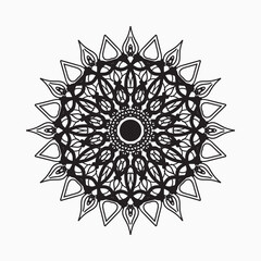 decorative concept abstract mandala illustration.