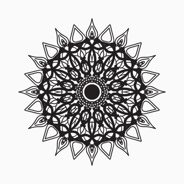 decorative concept abstract mandala illustration.