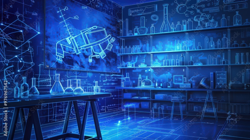Poster blueprint of a laboratory experiment, including variables, controls, and procedures, demonstrating t