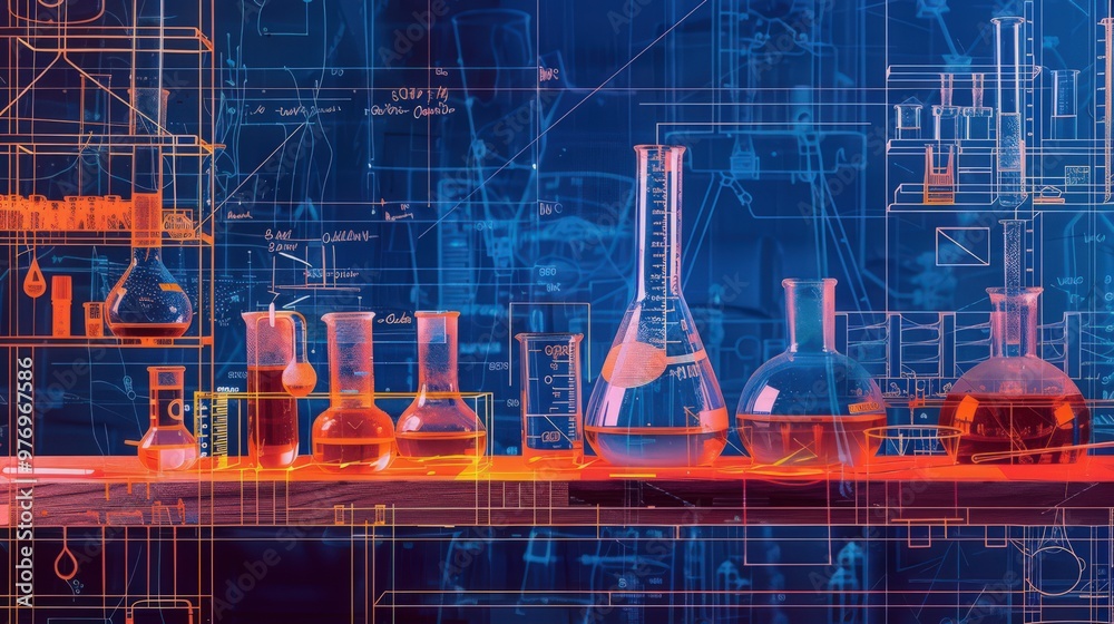 Poster blueprint of a laboratory experiment, including variables, controls, and procedures, demonstrating t