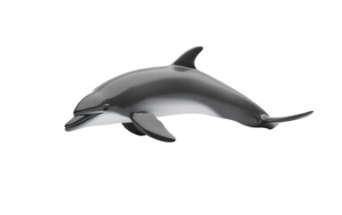 Obraz premium Dolphin on transparent background, png 