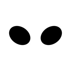 Cartoon eyes icon vector. Halloween eyes illustration sign. Eyes symbol or logo.