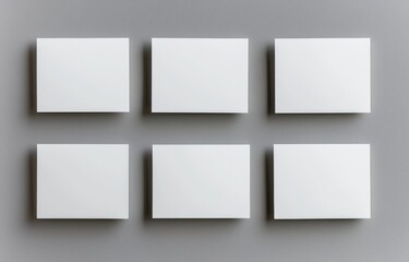 Template for business cards with soft shadows. Modern template for branding identity. Mockup with clipping path. Blank business cards.