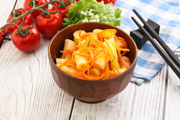 Korean food - pickled bamboo stalks