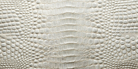 White Crocodile Skin Texture Background