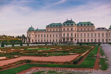 Obraz premium vienna, austria, capital, city, sunset, Wien