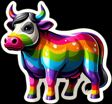 Naklejki bull icon sticker
