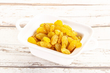 Yellow raisin - dry grape berries