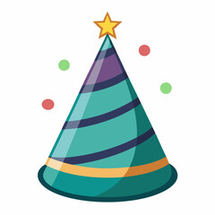 Party hat vector illustration on white background