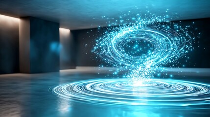Fototapeta premium Cutting-Edge Quantum Teleportation Experiment with Entangled Photons in Laboratory Setup
