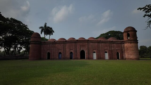 Sixty Dome Mosque or Saith Gunbad Masjid, Khulna Division, Bagerhat, Bangladesh