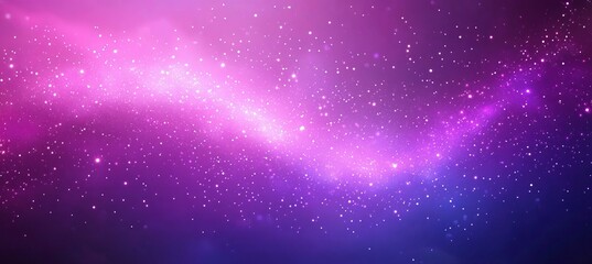 Fototapeta premium Pink And Purple Galaxy With Sparkling Stars Streaking Across Space, Design Element For Holiday Cards