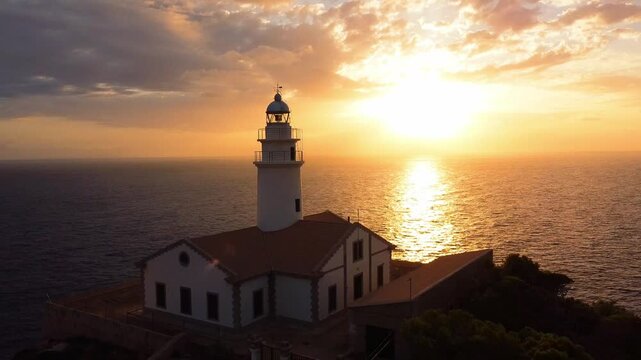 capdepera lighthouse at dawn in mallorca