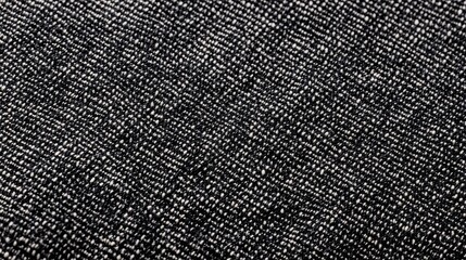 Black and White Fabric Texture  Close Up  Macro  Detail