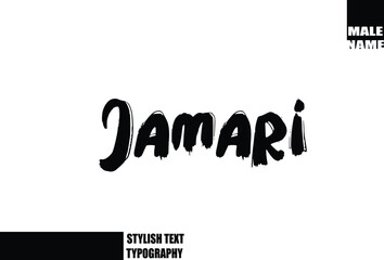  Jamari Baby Boy Name In Bold Grunge And Rough Brush Text Typography