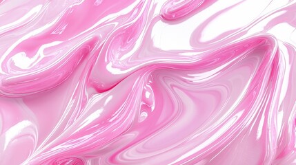 Fototapeta premium Abstract Pink and White Swirls Liquid Marble Background Texture