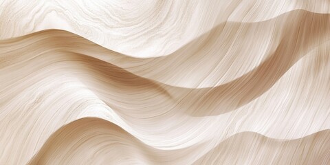 Obraz premium Soft and light wood texture with gentle waves, showcasing a delicate and smooth grain pattern, creating an elegant and serene natural background